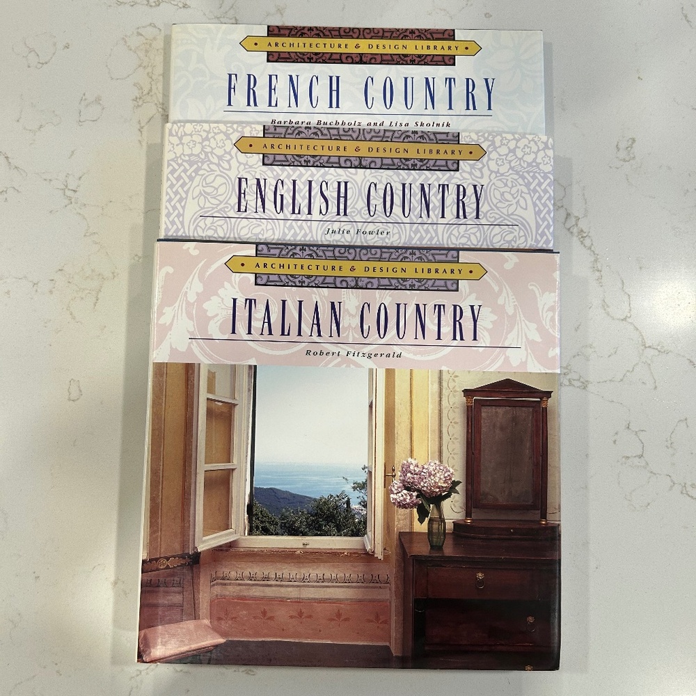 Set of three design books from Architecture and Design  Library